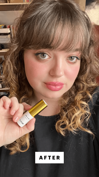 Hoffman after applying VioletteFR Bisou Jelly in Aïssa