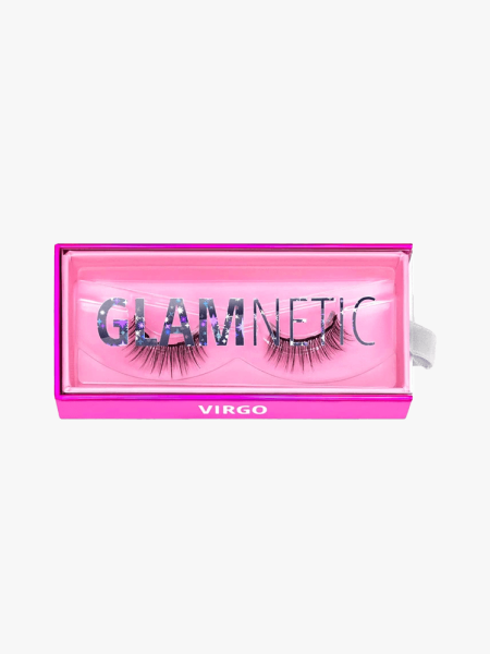 Glamnetic Virgo Lash Extensions in branded component on a light gray background