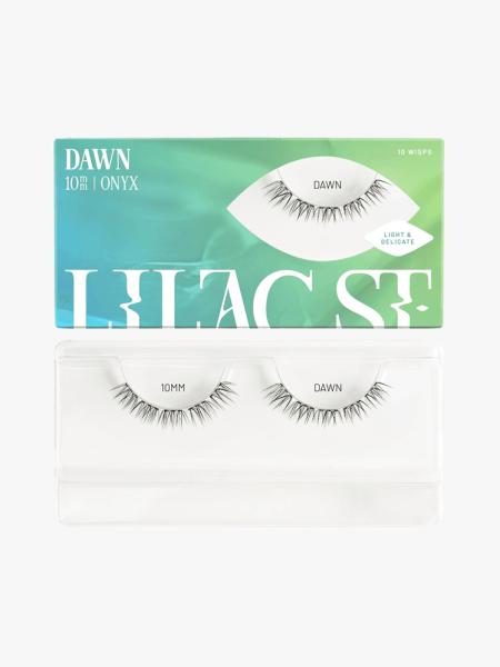 Lilac Street Dawn Natural Faux Eyelash Clusters in branded component on a light gray background